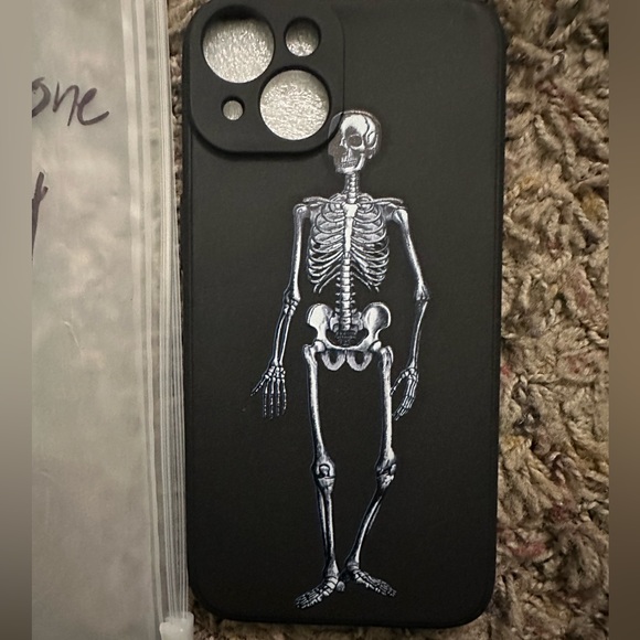iPhone 14 skeleton phone case. Never before used. Perfect condition! - Picture 2 of 3